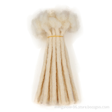 Can Be Bleached and Dyed Handmade 100% human hair faux locs extensions